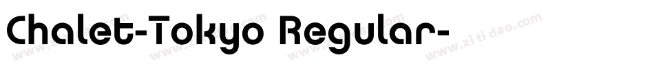 Chalet-Tokyo Regular字体转换